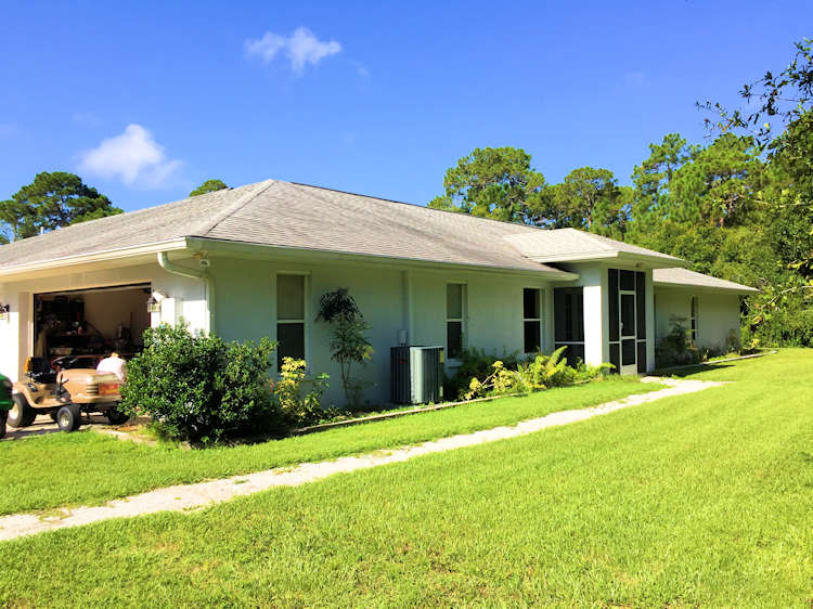Front view of house for sale in North Port, FL